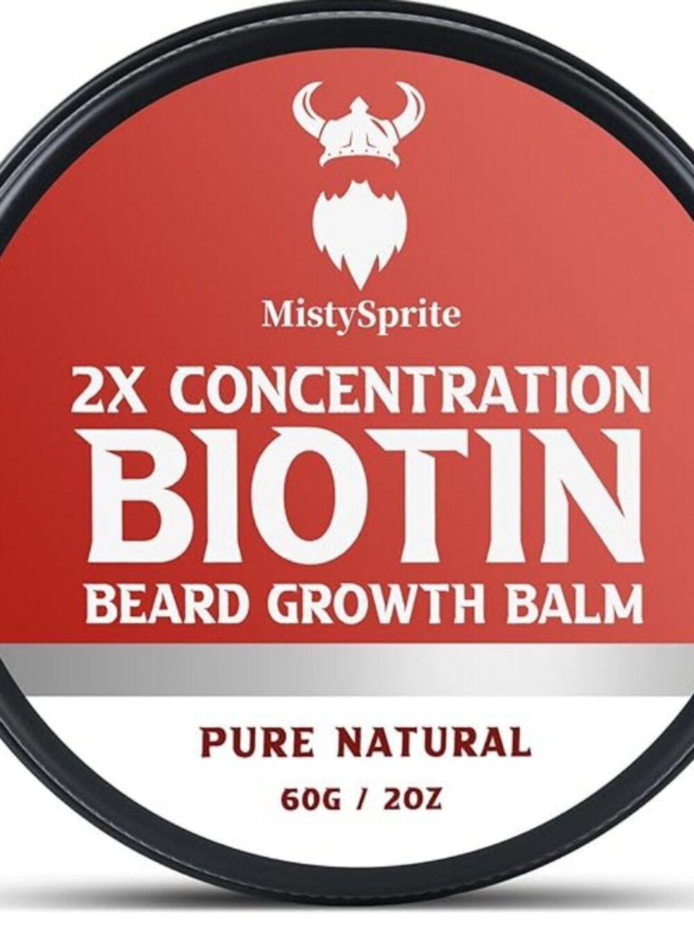Misty Sprite Two Times Concentration Biotin Vitamin B Beard Growth Balm for Men